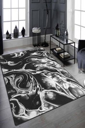 Conceptum Alfombra Mystery Djt Blanco y Negro 80 x 140 cm